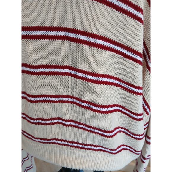 Pink Cambridge polo  cropped Academia school girl knit sweater 2XL‎ - Picture 5 of 9